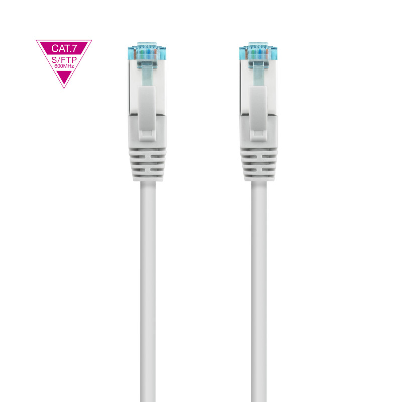 Nanocable 10.20.1700-L30 Cable de Red Cat.7 600MHZ LSZH SFTP PIMF AWG26, Gris, 30 cm, 0,3 m, Cat7, SF/UTP (S-FTP), RJ-45,