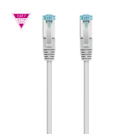 Nanocable 10.20.1700-L30 Cable de Red Cat.7 600MHZ LSZH SFTP PIMF AWG26, Gris, 30 cm, 0,3 m, Cat7, SF/UTP (S-FTP), RJ-45,