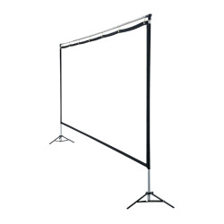 iggual IGG317402 Pantalla exterior portable 100" 221x124 cm, Manual, 2,54 m (100"), 22,1 cm, 12,4 cm, 16:9, Negro, Blanco 2