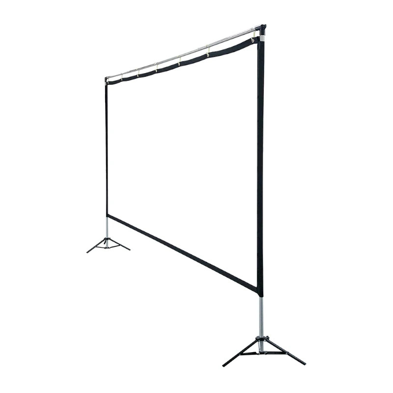 iggual IGG317402 Pantalla exterior portable 100" 221x124 cm, Manual, 2,54 m (100"), 22,1 cm, 12,4 cm, 16:9, Negro, Blanco