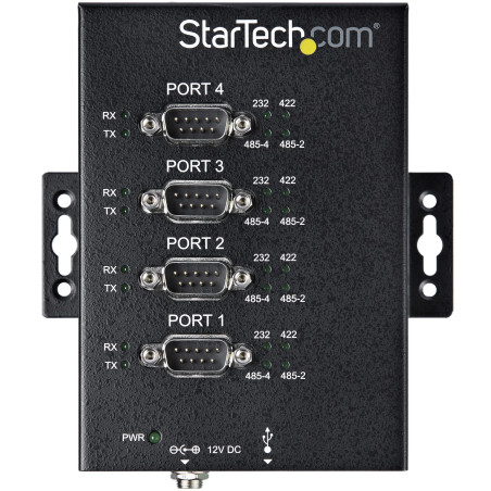 StarTech.com ICUSB234854I Adaptador Hub Serie RS232/RS485/RS422 a 4 puertos USB - Convertidor Ladrón USB 2.0 a Serial DB9 -