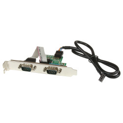 StarTech.com ICUSB232INT2 Adaptador Bracket de Placa Base Interna USB a 2 Puertos Serie - DB9 RS232, IDC, De serie, RS-232,