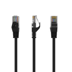 Gembird PP6U-5M/BK PP6U-5M, 5 m, Cat6, U/UTP (UTP), RJ-45, RJ-45, Negro