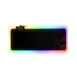 Spirit of Gamer SOG-PADXXRGB Darkskull, Negro, Multicolor, Monocromo, Tela, Caucho, USB con suministro de corriente, Base