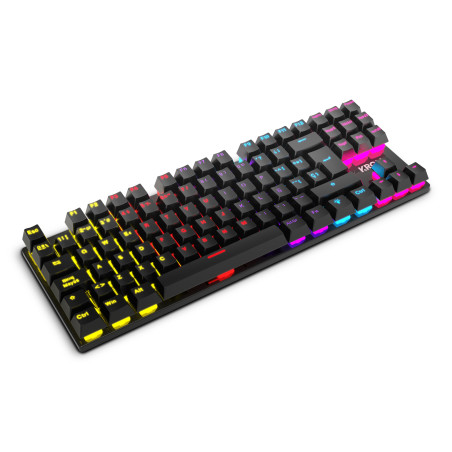 Krom NXKROMKASICTKL Kasic TKL, Tenkeyless (sin zona numérica) (80 - 87%), Alámbrico, USB, Interruptor mecánico, LED RGB,