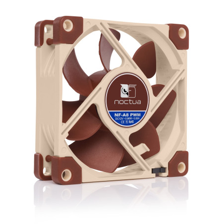 Noctua NF-A8 PWM NF-A8 PWM, Ventilador, 8 cm, 450 RPM, 2200 RPM, 55,5 m³/h, Beige, Marrón