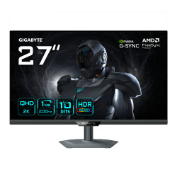 GIGABYTE G27Q2 EK G27Q2 Monitor Gaming 27” 2K QHD - 2560 x 1440, 200Hz, 1ms, 350 cd/m², Compatible con G-Sync, FreeSync