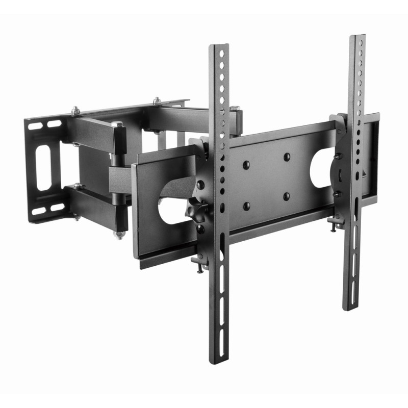 Gembird WM-55ST-04 WM-55ST-04, 75 x 75 mm, 400 x 400 mm, 0 - -20°, 60 - -60°, Plástico, Acero, Negro