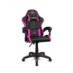DRIFT DR35BF DR35, Silla para videojuegos de PC, 100 kg, Asiento acolchado, Respaldo acolchado, Negro / Rojo, Metal