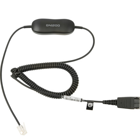 Jabra 88011-99 GN1200, Cable, Negro