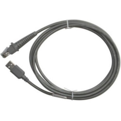 Datalogic 90A052065 Data Transfer Cable, 2 m, USB A, Macho/Macho, Gris