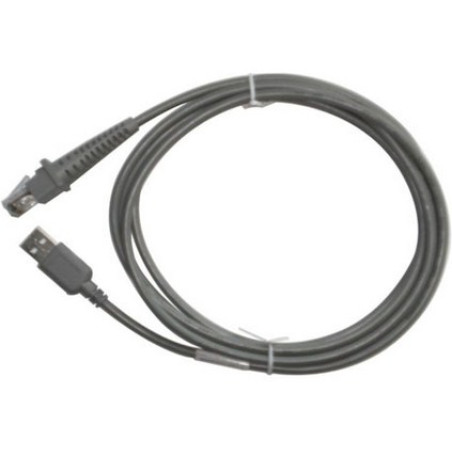 Datalogic 90A052065 Data Transfer Cable, 2 m, USB A, Macho/Macho, Gris
