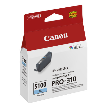 Canon 6956C001 PFI-5100 PC, Fotos cian, 14,4 ml, 1 pieza(s), Pack individual