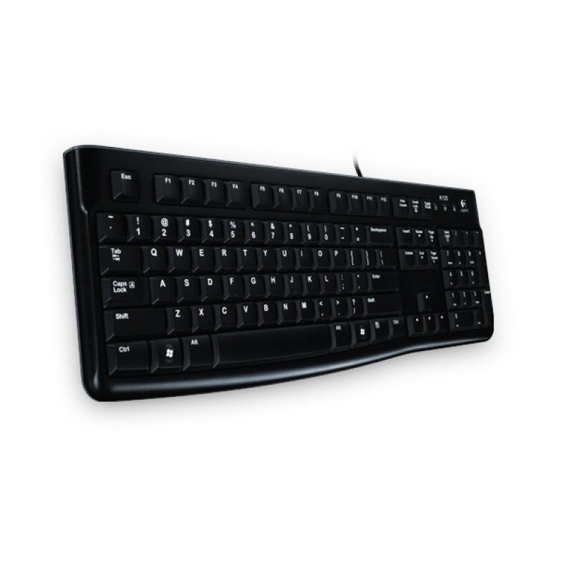 Logitech 920-002489 K120, Completo (100%), Alámbrico, USB, QWERTZ, Negro