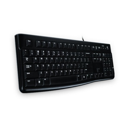 Logitech 920-002489 K120, Completo (100%), Alámbrico, USB, QWERTZ, Negro