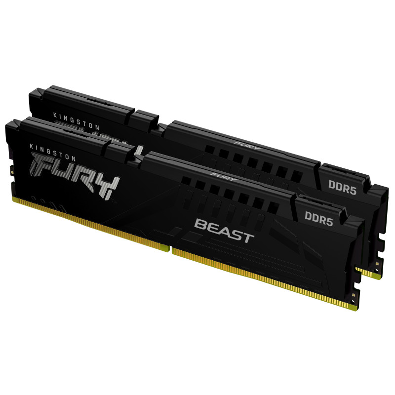 Kingston Technology KF556C36BBEK2-16 FURY Beast 16GB 5600MT/s DDR5 CL36 DIMM (Kit de 2) Black EXPO, 16 GB, 2 x 8 GB, DDR5,