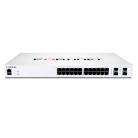 Fortinet FS-124F-FPOE FS-124F-FPOE, Energía sobre Ethernet (PoE), Montaje en rack, 1U