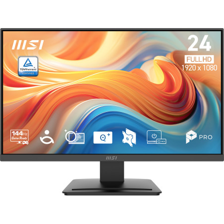 MSI PRO MP241 E14V Pro MP241 E14V, 60,5 cm (23.8"), 1920 x 1080 Pixeles, Full HD, LCD, 4 ms, Negro