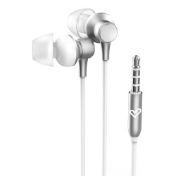 Energy Sistem 457229 Metallized, Alámbrico, Llamadas/Música, 20 - 20000 Hz, 12 g, Auriculares, Plata, Blanco