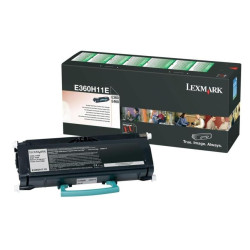 Lexmark E360H11E E360H11E, 9000 páginas, Negro, 1 pieza(s)