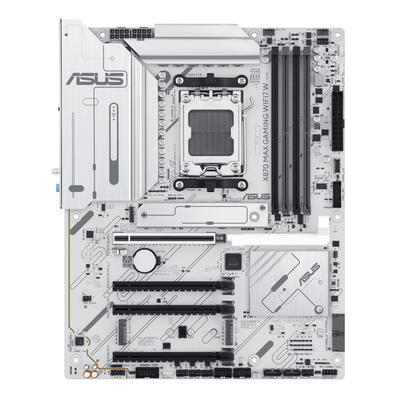 ASUS 90MB1LZ0-M0EAY0 X870 MAX GAMING WIFI7 W, AMD, Zócalo AM5, AMD Ryzen 7000 Series, AMD Ryzen 8000 Series, AMD Ryzen 9000