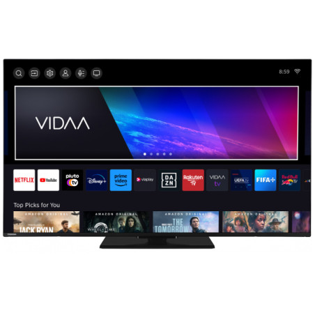 Toshiba 65QV3463DG 65QV3463DG, 165,1 cm (65"), 3840 x 2160 Pixeles, QLED, Smart TV, Wifi, Negro