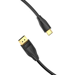 Vention CGYBF Cable Conversor CGYBF/ USB Tipo-C Macho - Displayport Macho/ 1m/ Negro, 1 m, USB Tipo C, DisplayPort, Macho, 2