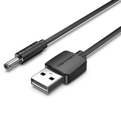 Vention CEXBD Cable Conversor USB CEXBD/ USB Macho - Jack 3.5 Macho/ 50cm/ Negro, 0,5 m, USB A, DC 3.5mm, 5 V, 2 A