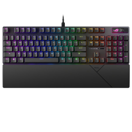 ASUS 90MP0350-BKSA00 ROG Strix Scope II, Alámbrico, USB, Switch de tecla optomecánico, QWERTY, LED RGB, Negro