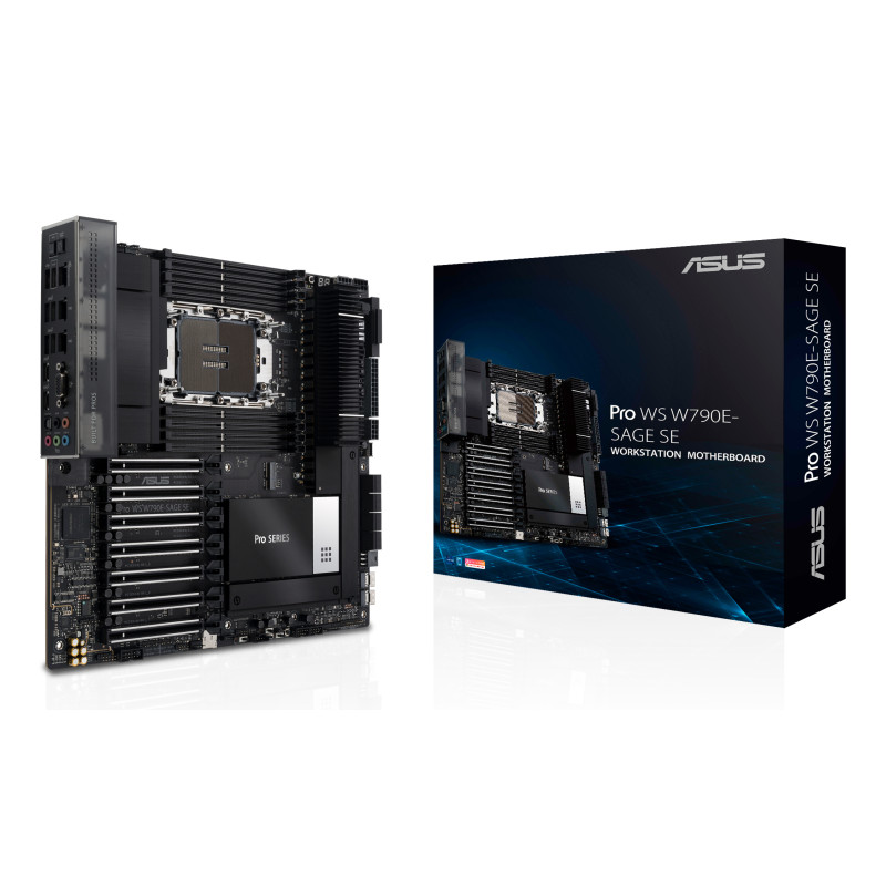 ASUS 90MB1C20-M0EAY0 PRO WS W790E-SAGE SE, Intel, LGA 4677 (Socket E), Intel® Xeon® W, W-2400, W-3400, LGA 4677 (Socket E),
