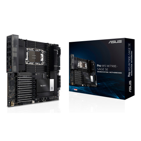 ASUS 90MB1C20-M0EAY0 PRO WS W790E-SAGE SE, Intel, LGA 4677 (Socket E), Intel® Xeon® W, W-2400, W-3400, LGA 4677 (Socket E),