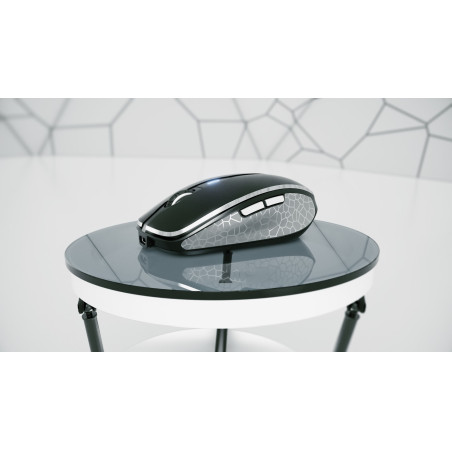 CHERRY JW-8100 MW 8C ADVANCED, Ambidextro, Óptico, RF Wireless + Bluetooth, 3000 DPI, Negro, Gris