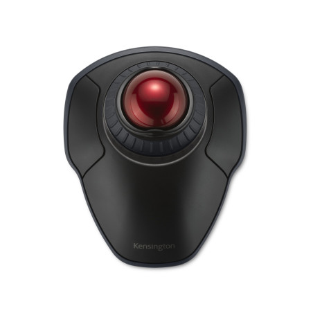 Kensington K70992WW Trackball inalámbrico Orbit con anillo de desplazamiento: negro, Ambidextro, Negro