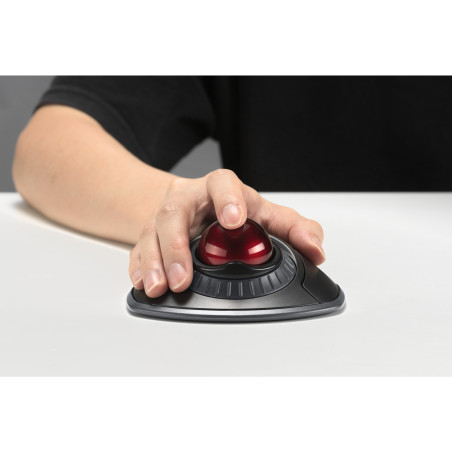 Kensington K70992WW Trackball inalámbrico Orbit con anillo de desplazamiento: negro, Ambidextro, Negro