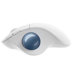Logitech 910-005870 ERGO M575, mano derecha, Trackball, RF Wireless + Bluetooth, 2000 DPI, Blanco 2