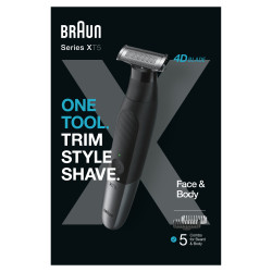 Braun 80712348 XT5100, Lavable, Batería, Negro, Gris