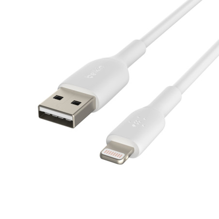 Belkin CAA001BT0MWH CAA001BT0MWH, 0,15 m, Lightning, USB A, Macho, Macho, Blanco