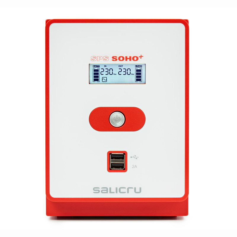 Salicru 647CA000010 SPS 1200 SOHO+ IEC, Línea interactiva, 1,2 kVA, 720 W, Pseudo sine, 162 V, 290 V