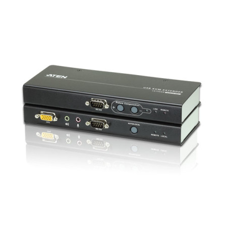ATEN CE750A-AT-G Extensor KVM Cat 5 VGA/Audio USB (1280 x 1024 a 200m), Transmisor y receptor, Alámbrico, 200 m, Cat5e, 1920 x