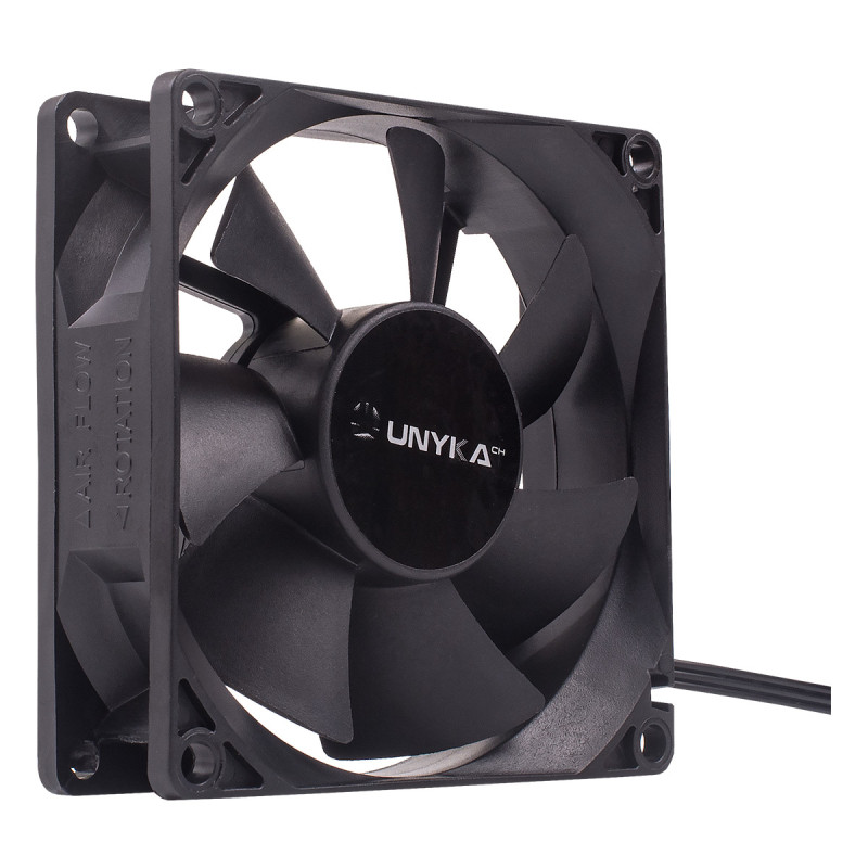 UNYKAch 51786 51786, Ventilador, 8 cm, 2000 RPM, Negro