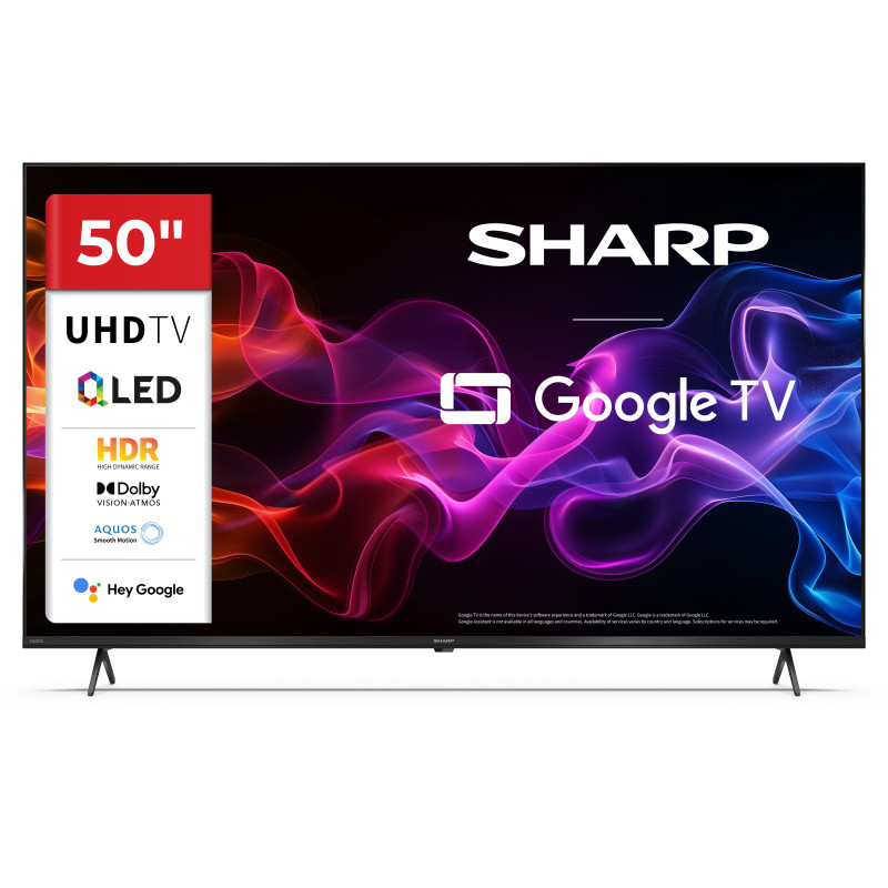 Sharp 50HP5265E 50HP5265E, 127 cm (50"), 3840 x 2160 Pixeles, QLED, Smart TV, Wifi, Negro