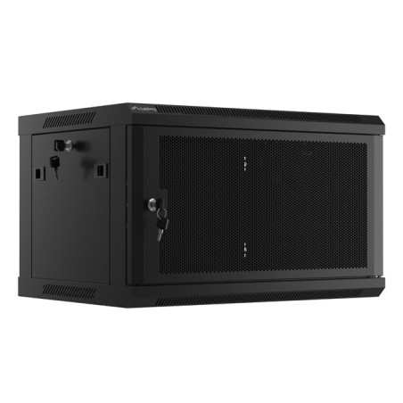 Lanberg WF01-6406-23B WF01-6406-23B, Bastidor de pared, 6U, 60 kg, Bloqueo del teclado, Rieles de rack, 14 kg
