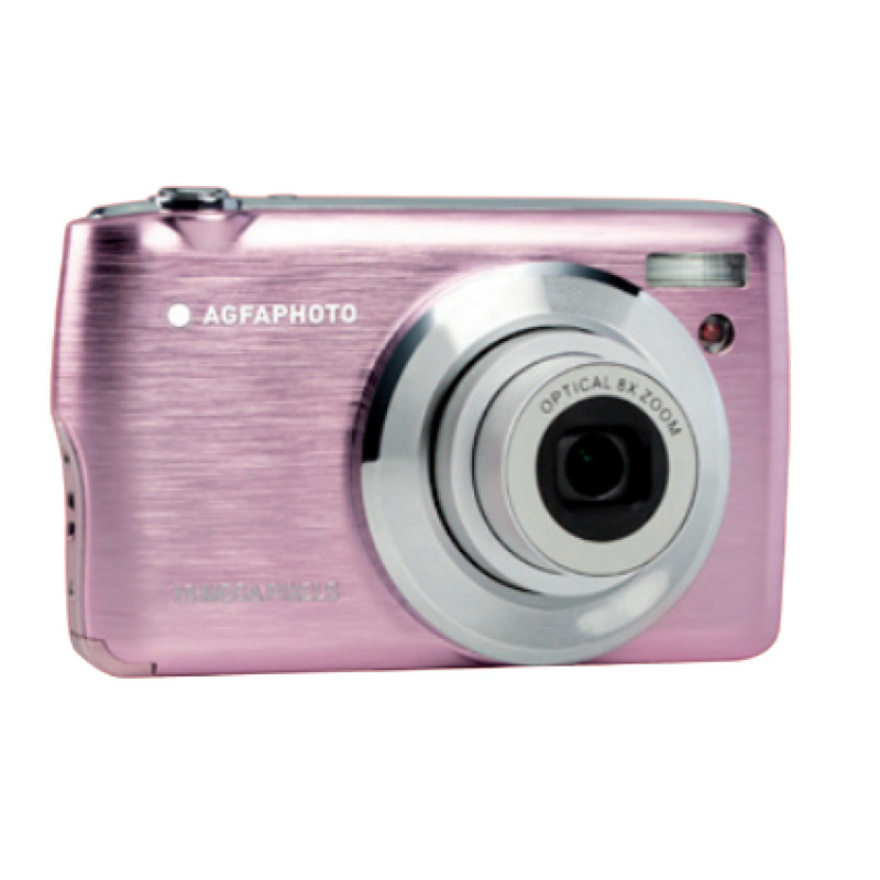 AgfaPhoto DC8200PK Compact Realishot DC8200, 18 MP, 4896 x 3672 Pixeles, CMOS, 8x, Full HD, Rosa