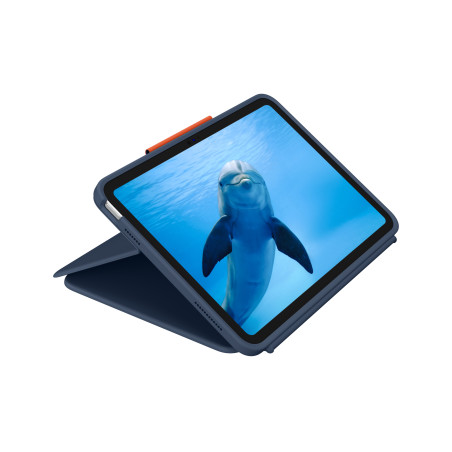 Logitech 920-011182 Rugged Combo 4 Touch, QWERTZ, Alemán, Trackpad, 1,8 cm, 1,2 mm, Apple
