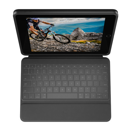 Logitech 920-009313 Rugged Folio, QWERTZ, Alemán, 1,8 cm, 1,2 mm, Apple, iPad (7.ª generación) iPad (8.ª generación) iPad