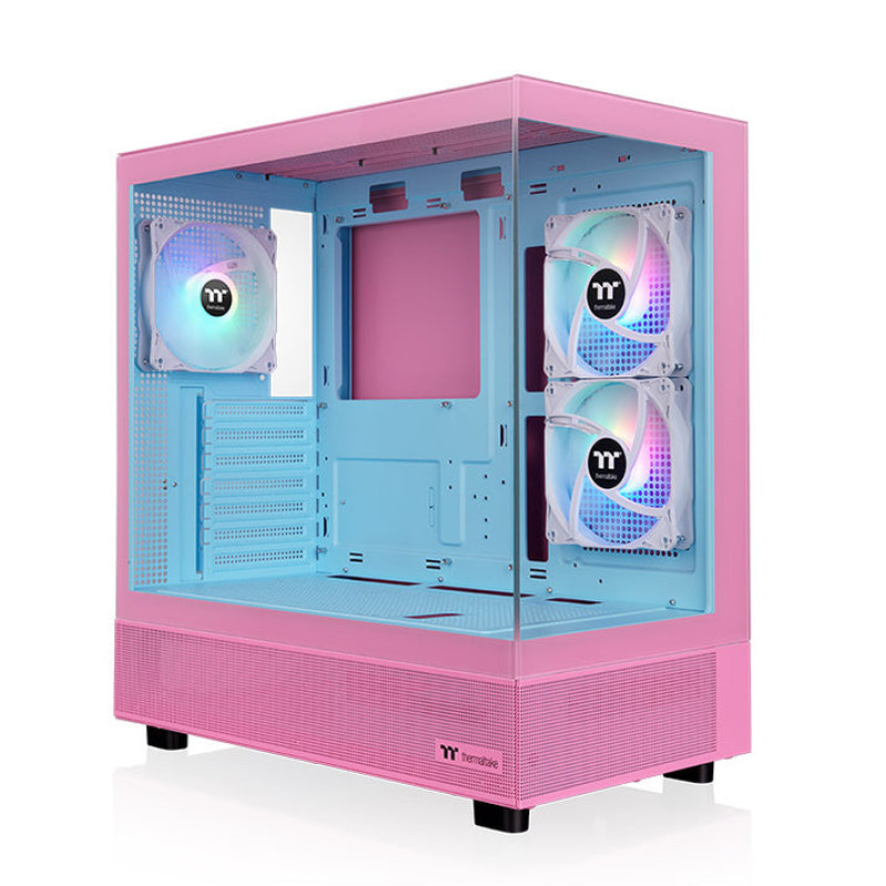 Thermaltake CA-1Y7-00MAWN-00 View 270 Plus TG, Midi Tower, PC, Rosa, ATX, EATX, micro ATX, Mini-ITX, SPCC, Vidrio templado,