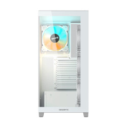 GIGABYTE GB-C500PI ST C500 PANORAMIC STEALTH, Midi Tower, PC, Blanco, ATX, Mini-ATX, Mini-ITX, Vidrio, Plástico, Acero, Juego 2