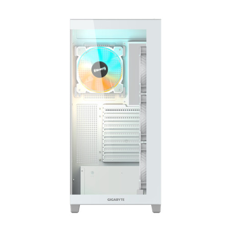 GIGABYTE GB-C500PI ST C500 PANORAMIC STEALTH, Midi Tower, PC, Blanco, ATX, Mini-ATX, Mini-ITX, Vidrio, Plástico, Acero, Juego