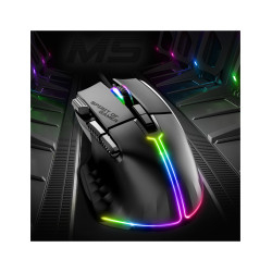 Spirit of Gamer S-PM5RGB PRO-M5, mano derecha, Óptico, USB tipo A, 12800 DPI, Negro 2
