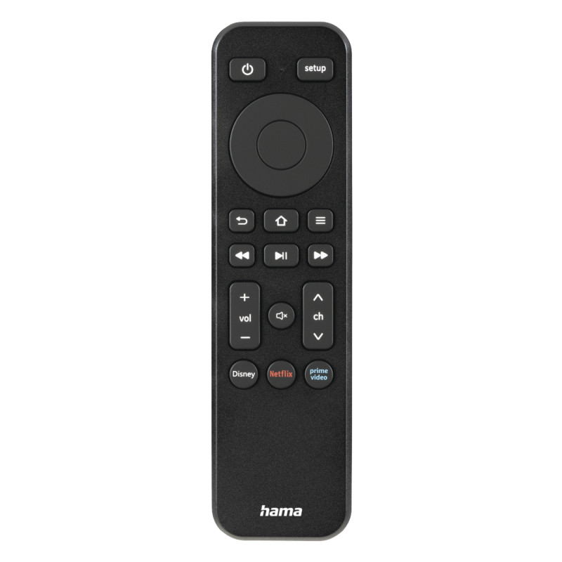 Hama 00040070 Nano, TV, IR inalámbrico, Botones, Negro
